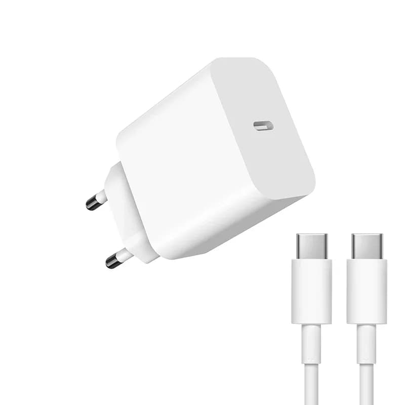 Pd 20w Adapter Usb Type C Type-c Fast Charging Eu Us Uk Plug Cargadores Para Celular Wall Charger Cable For Iphone 16 Cell Phone