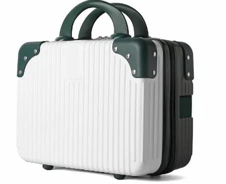 14 Inch Mini Hard Shell Cosmetic Case Luggage Travel Portable Carrying Makeup Storage Box Luggage Bag