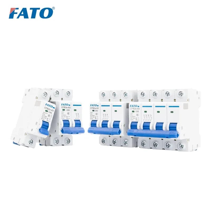 Fato Cfb2s Mcb Din Rail Ac Mini Circuit Breaker Prices 6-63a 6ka 1/2/3/4 Poles For Circuit Protection Electrical Supplies