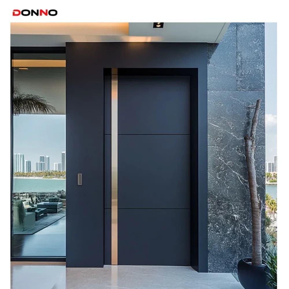 Factory Wholesale New Russian Engineering Aluminum Door Apartment Entry Safety Door For Villa Secure And Elegant