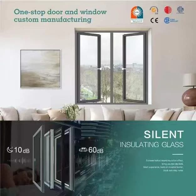 Modern Pvc Casement Window With Double Glazed Upvc Sliding Glass Doors For Hotels Plastic Frame Design