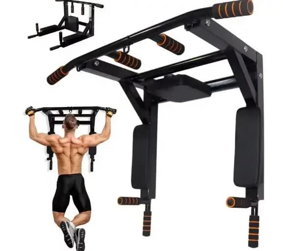 Factory Pull Up Bar Multi Doorway Wall Mounted Chin Up Bar Dip Station Workout Power Tower Set Training For Home Gym