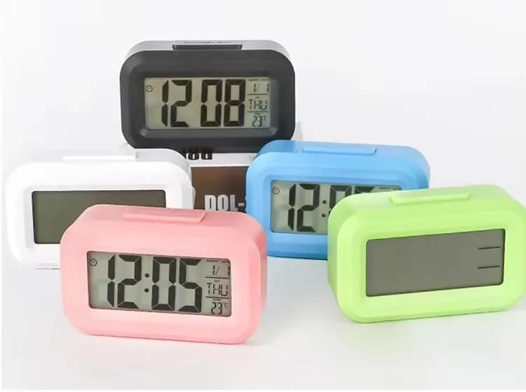 Hot Selling Manufacture With Mini Date Temperature Timer Office Bedroom Study Alarm Clocks Smart Table Night Light Clock