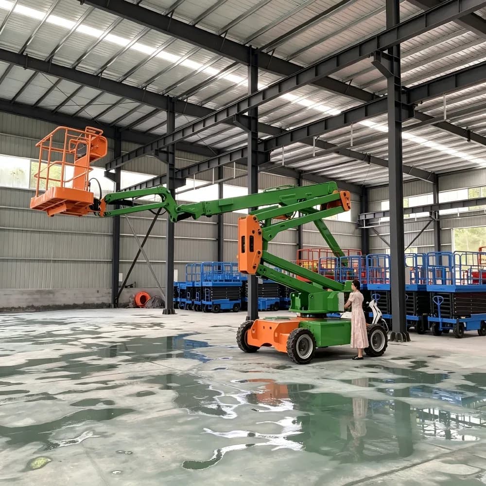 Diesel Engine 4wd 20m Articulating Boom Lift Rough Terrain Construction Site Elevated Work Platform Man Lift Crane
