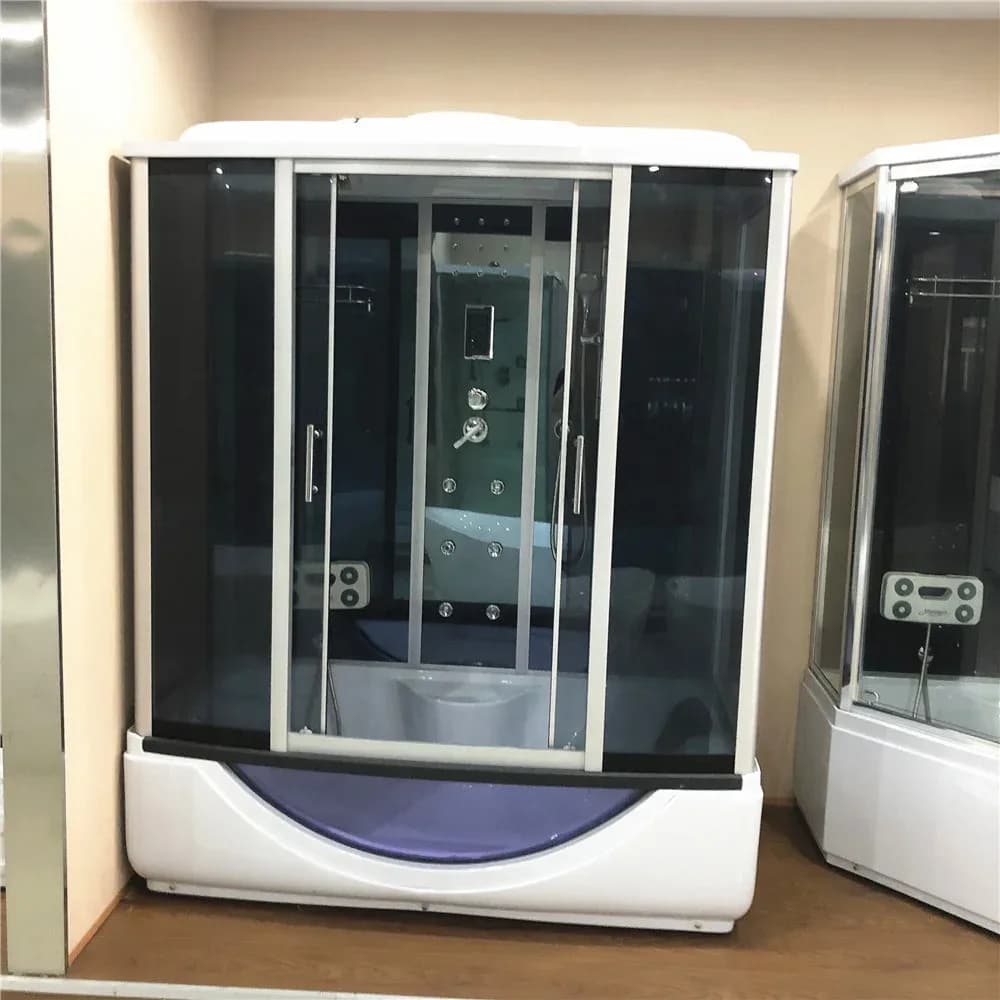 Luxury Bathroom Sex Ready Made Top Cover Shower Room With Hand Shower And Aluminum Frame