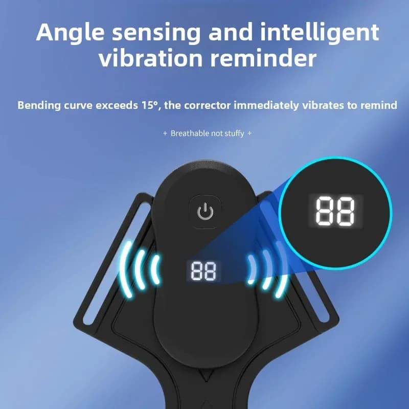 Smart Lcd Frame Posture Corrector Anti-hunchback Back Correction Vibrating-sensor Posture-adjusting Belt Adults Children 2-year