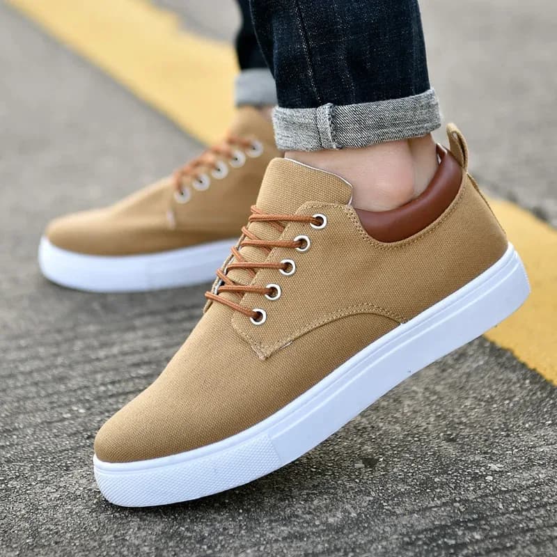 New Solid Color Women Men Comfortable Canvas Sneakers Fashion Casual Black High Quality Shoes