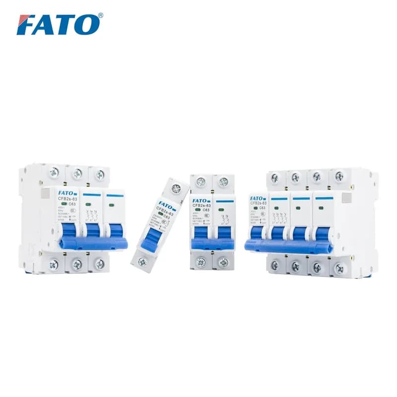 Fato Cfb2s Mcb Din Rail Ac Mini Circuit Breaker Prices 6-63a 6ka 1/2/3/4 Poles For Circuit Protection Electrical Supplies