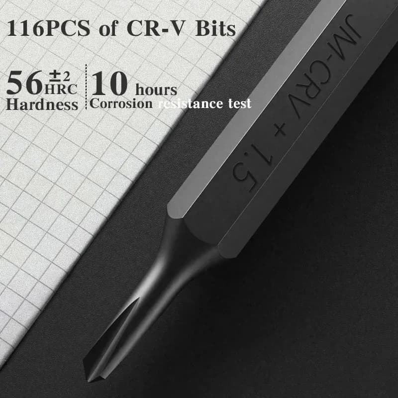 For Jakemy Jm-8183 Professional Repair Hand Tools 145 1 Precision Magnetic Cr-v Bits Steel Handle Iphone Pc Screwdriver Set