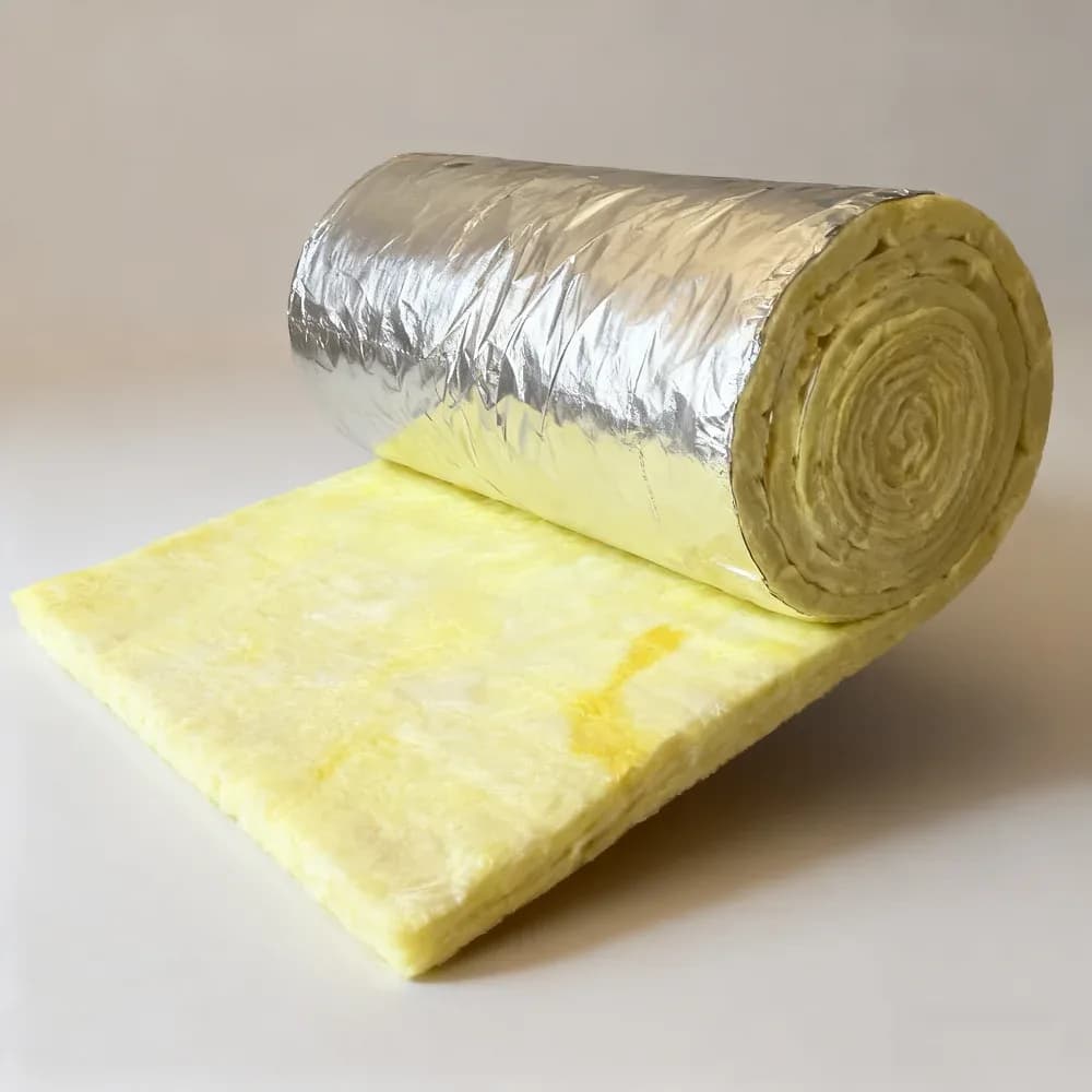 Wall Roof Thermal Glass Wool Insulation Blanket Or Roll Or Fiberglass Wool With Aluminum Foil