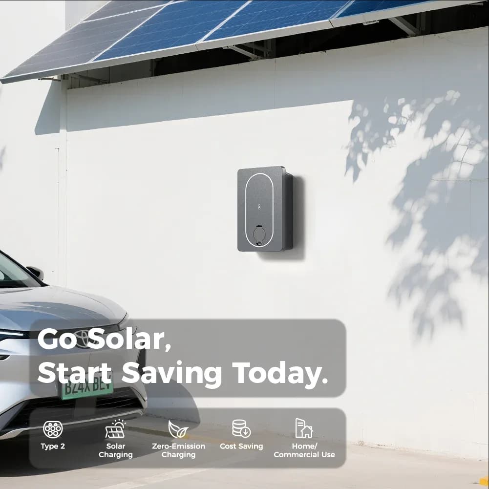 Professional Manufacturer 7kw Solar Ev Charger Station For Home Use Or Commercial Use