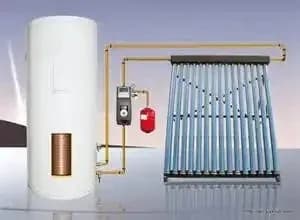 Split Pressure Solar Water Heater Stainless Steel Frame For Outdoor Garage Hotel European Solar Geyser Boiler System