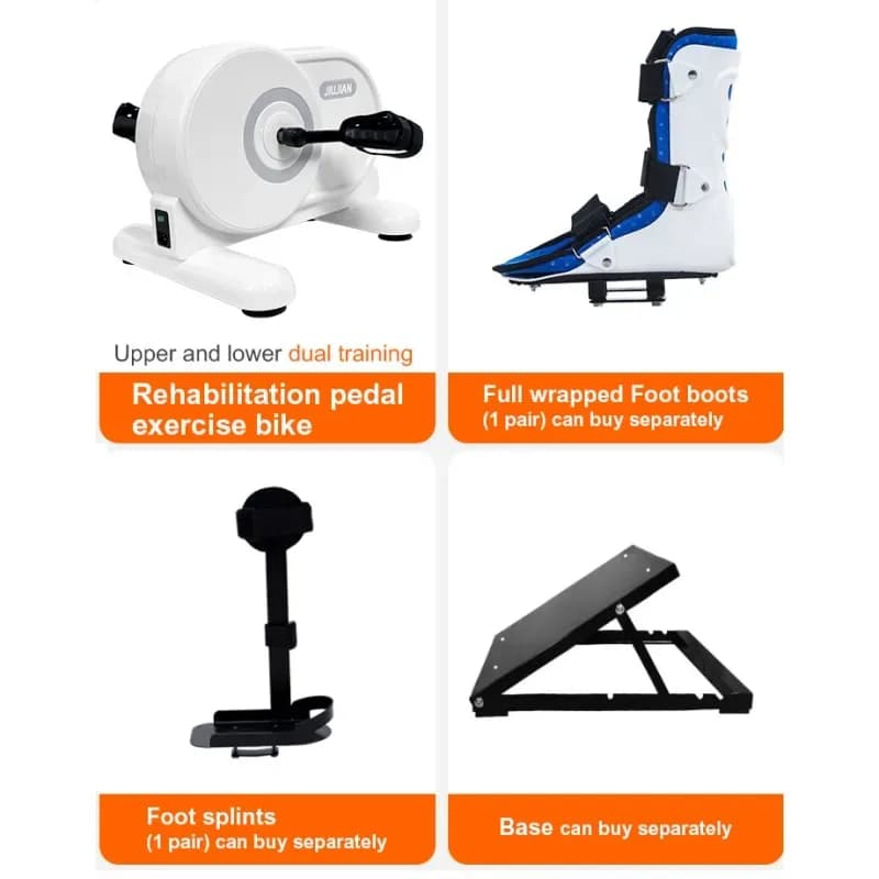 Electric Motorized Rehabilitation Under Desk Elliptical Machine Foot Exerciser Mini Cycle Pedal Exercise Bike