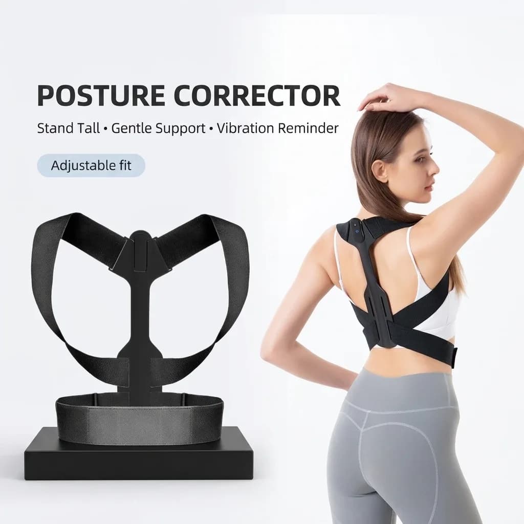 Smart Lcd Frame Posture Corrector Anti-hunchback Back Correction Vibrating-sensor Posture-adjusting Belt Adults Children 2-year