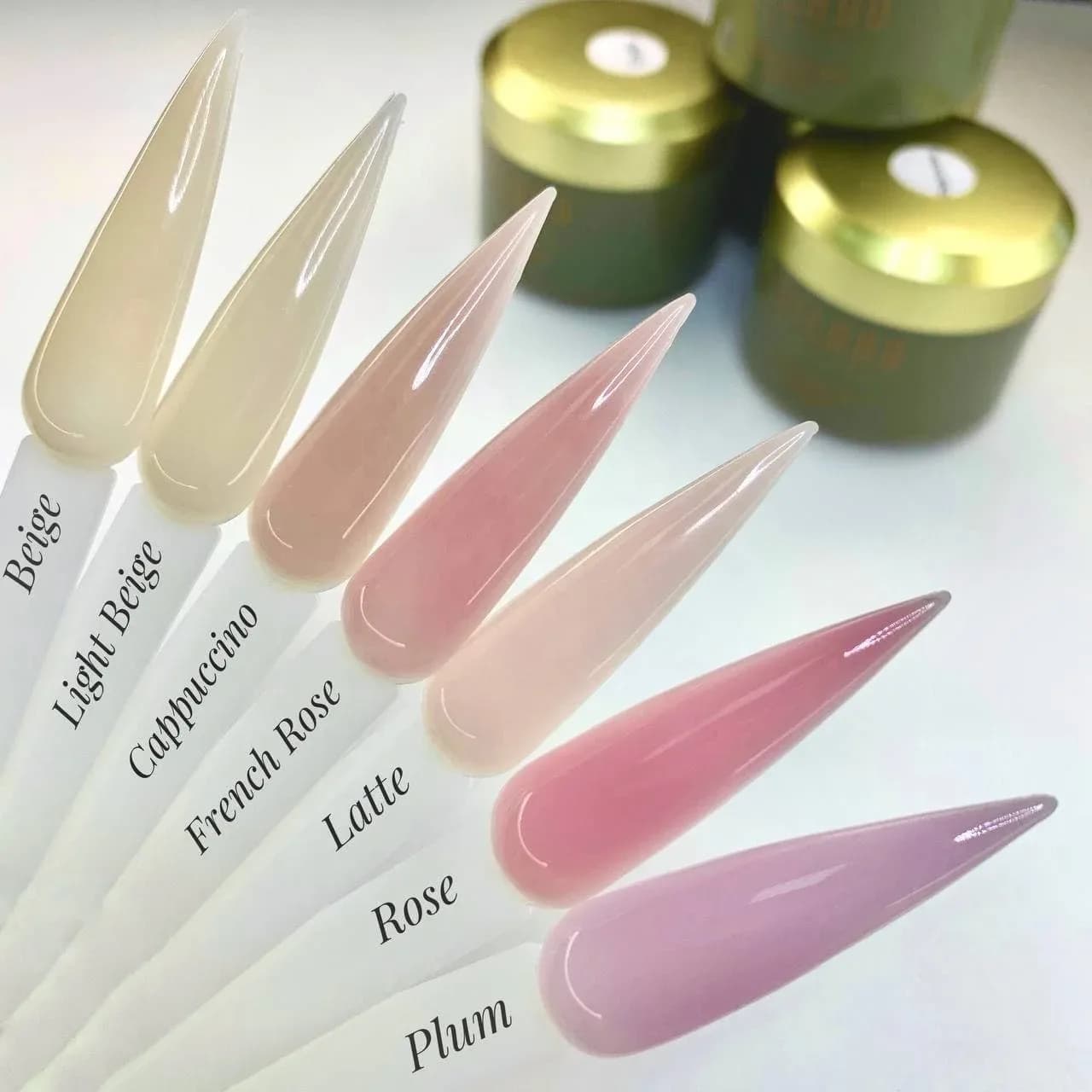 High Quality Clear Pink Nude Acrylic Powder Bulk Natural Nail Acrylic Powder Set 3 In 1 Buttery Nail Acrylic Powder Set
