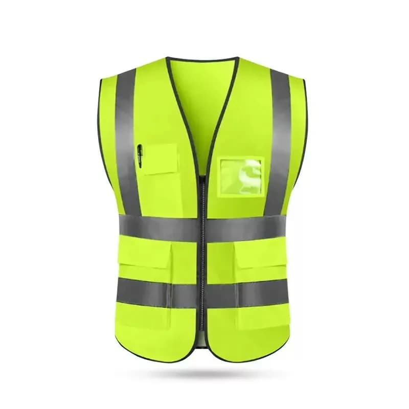 Oem High Visibility Reflective Safety Vest For Construction Road Riding Work & Security Safety Jacket
