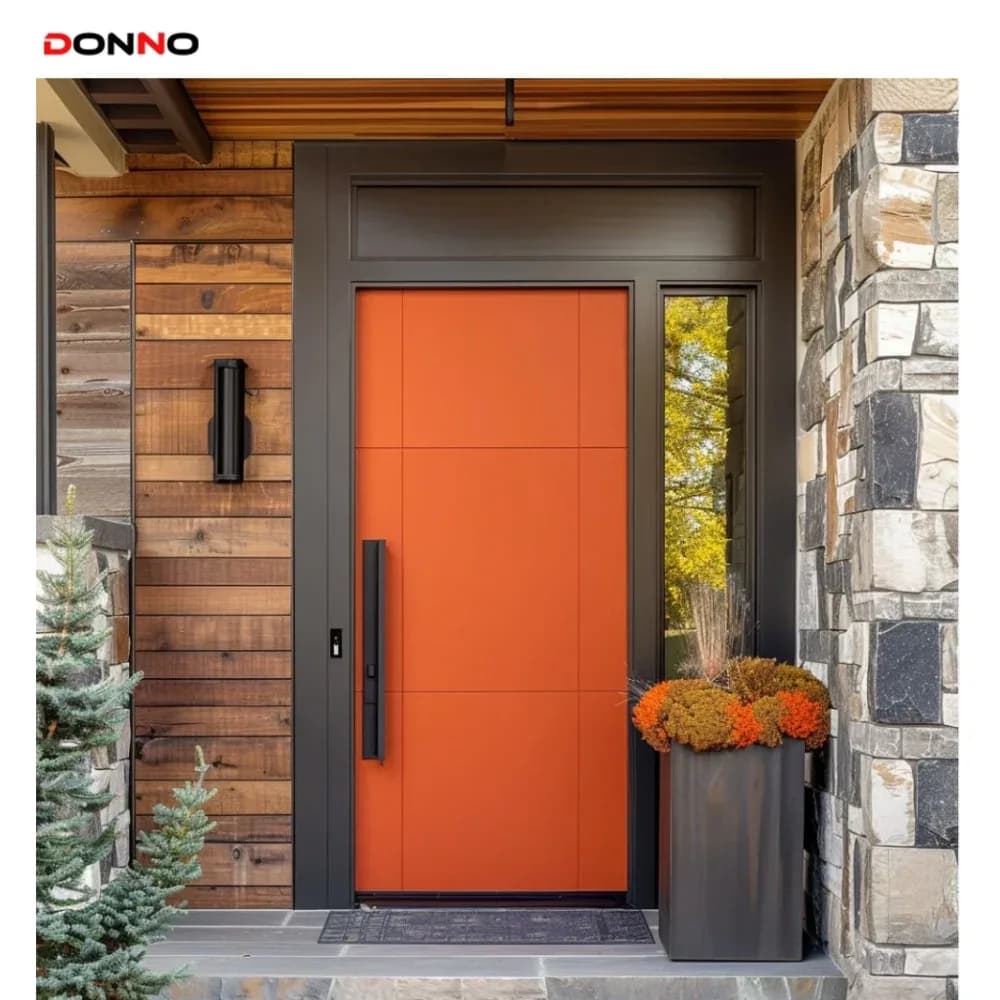 Factory Wholesale New Russian Engineering Aluminum Door Apartment Entry Safety Door For Villa Secure And Elegant